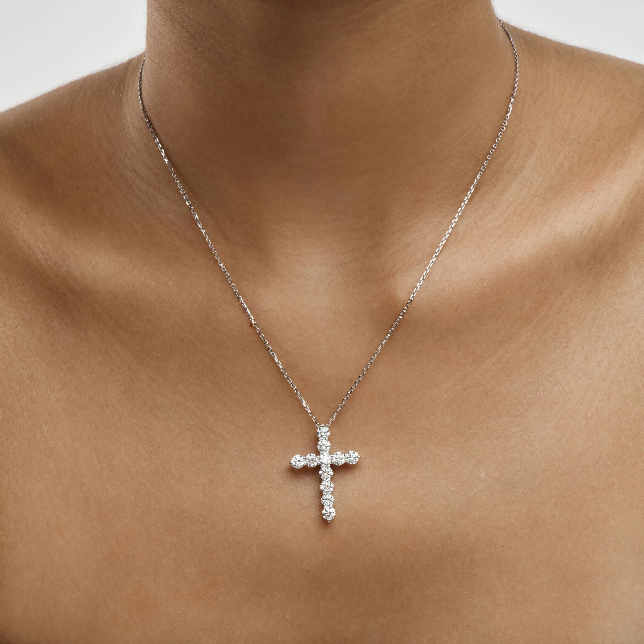DIAMOND CROSS PENDANT - KAMNI Jewelry
