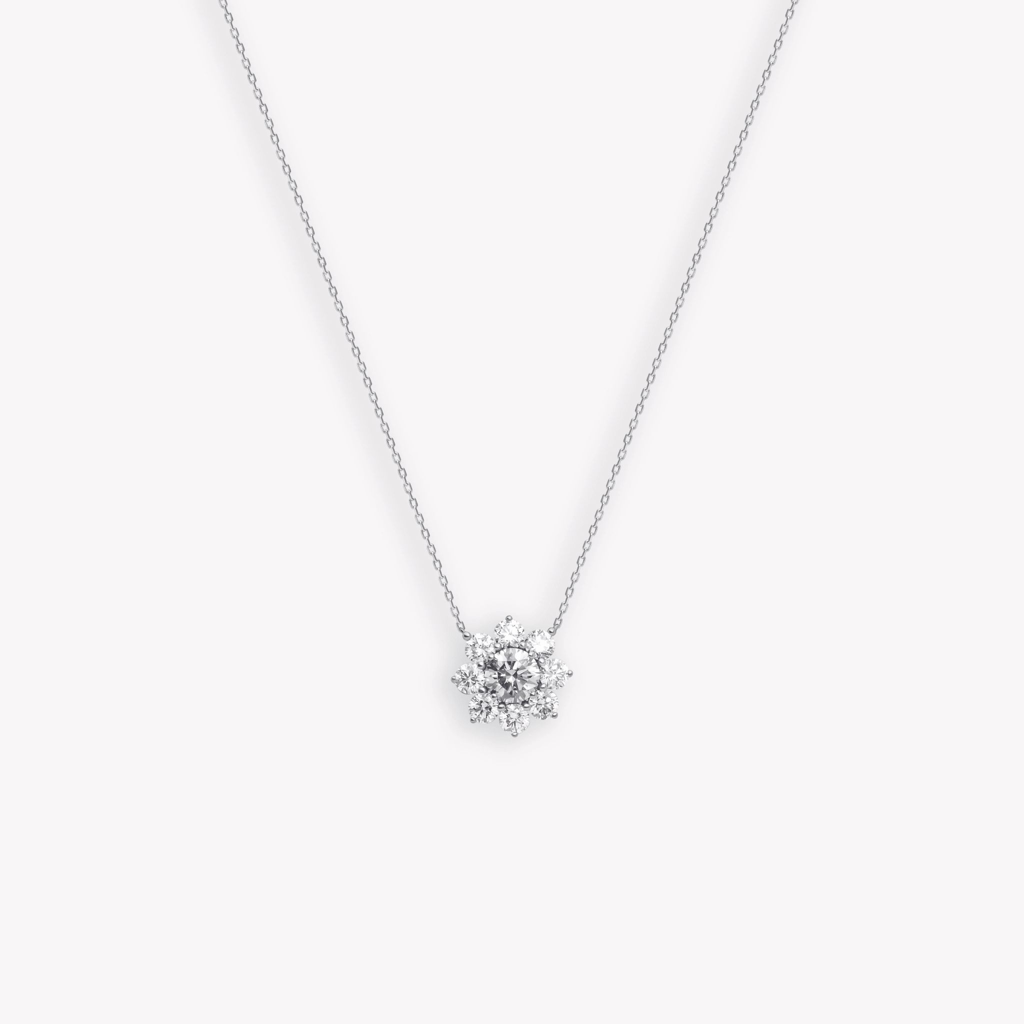 FLORAL DIAMOND PENDANT - KAMNI Jewelry