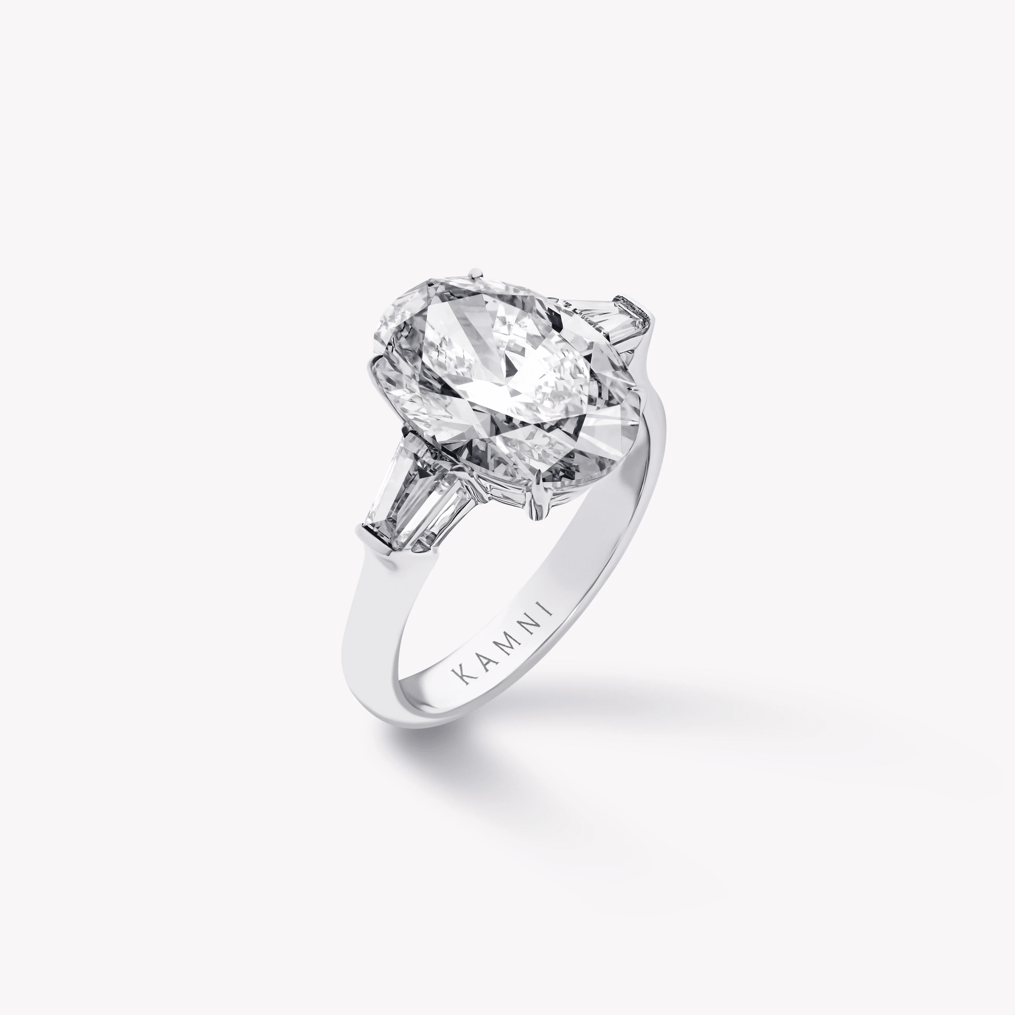 OVAL DIAMOND ENGAGEMENT RING - KAMNI Jewelry