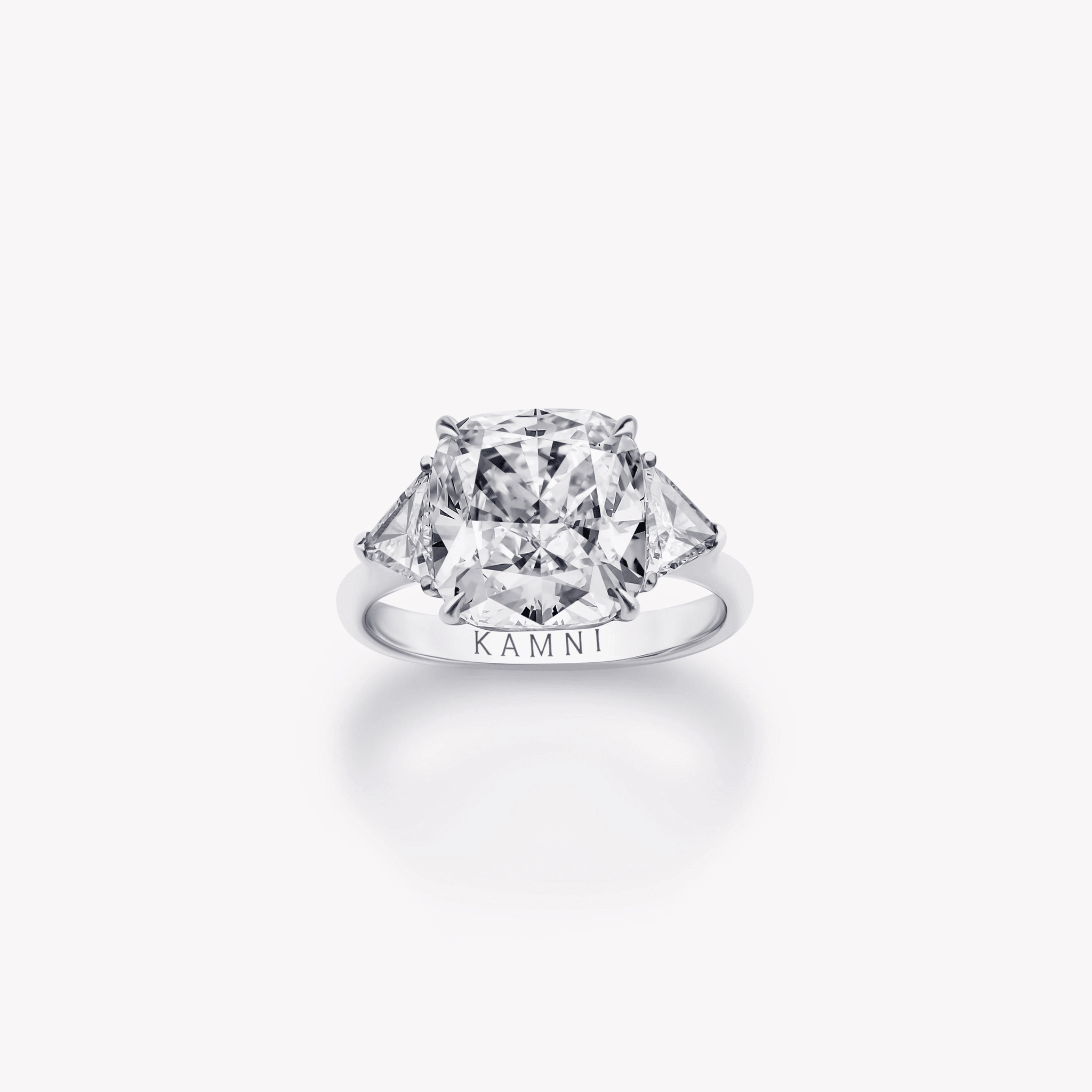 CUSHION CUT DIAMOND ENGAGEMENT RING - KAMNI Jewelry