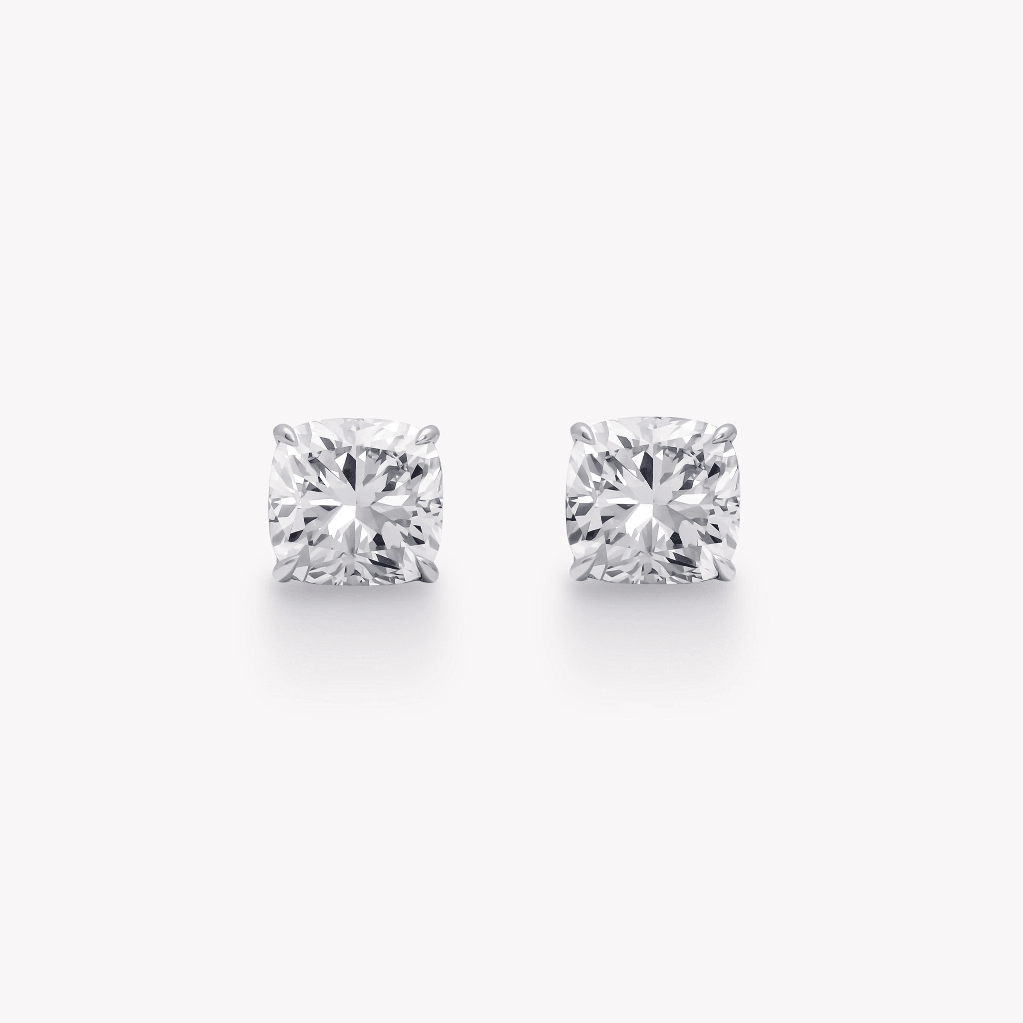 CUSHION DIAMOND STUD EARRINGS - KAMNI Jewelry