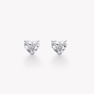 HEART DIAMOND STUD EARRINGS - KAMNI Jewelry