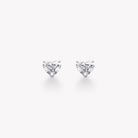 HEART - SHAPED DIAMOND STUD EARRINGS - KAMNI Jewelry