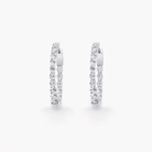 ROUND DIAMOND HOOP EARRINGS