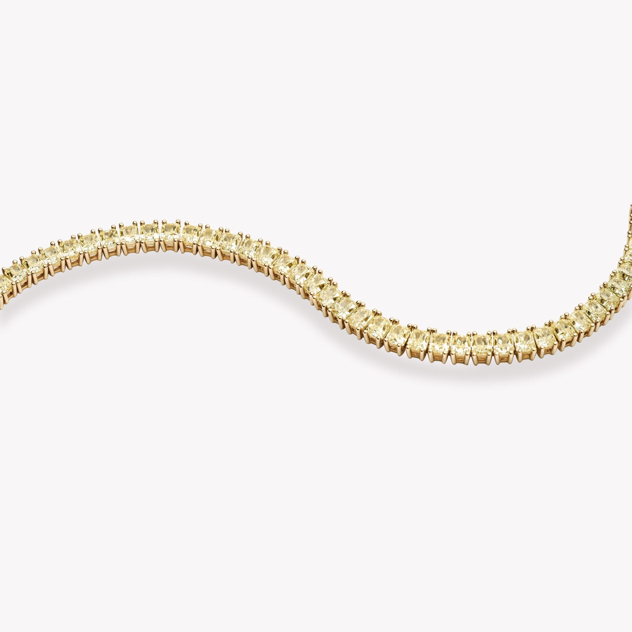 RADIANT CUT YELLOW DIAMOND BRACELET
