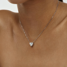 HEART-SHAPED DIAMOND PENDANT