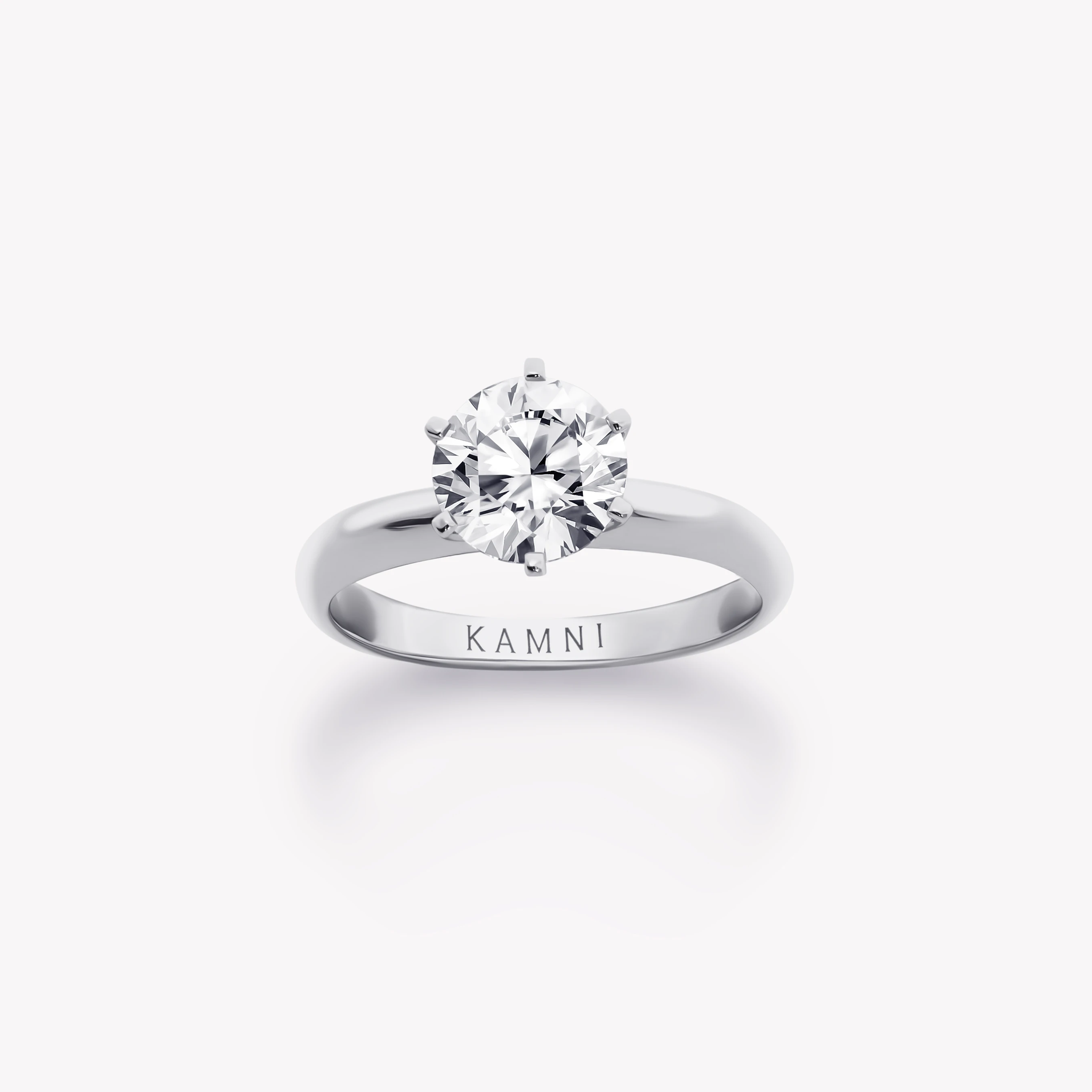 SOLITAIRE ROUND DIAMOND ENGAGEMENT RING
