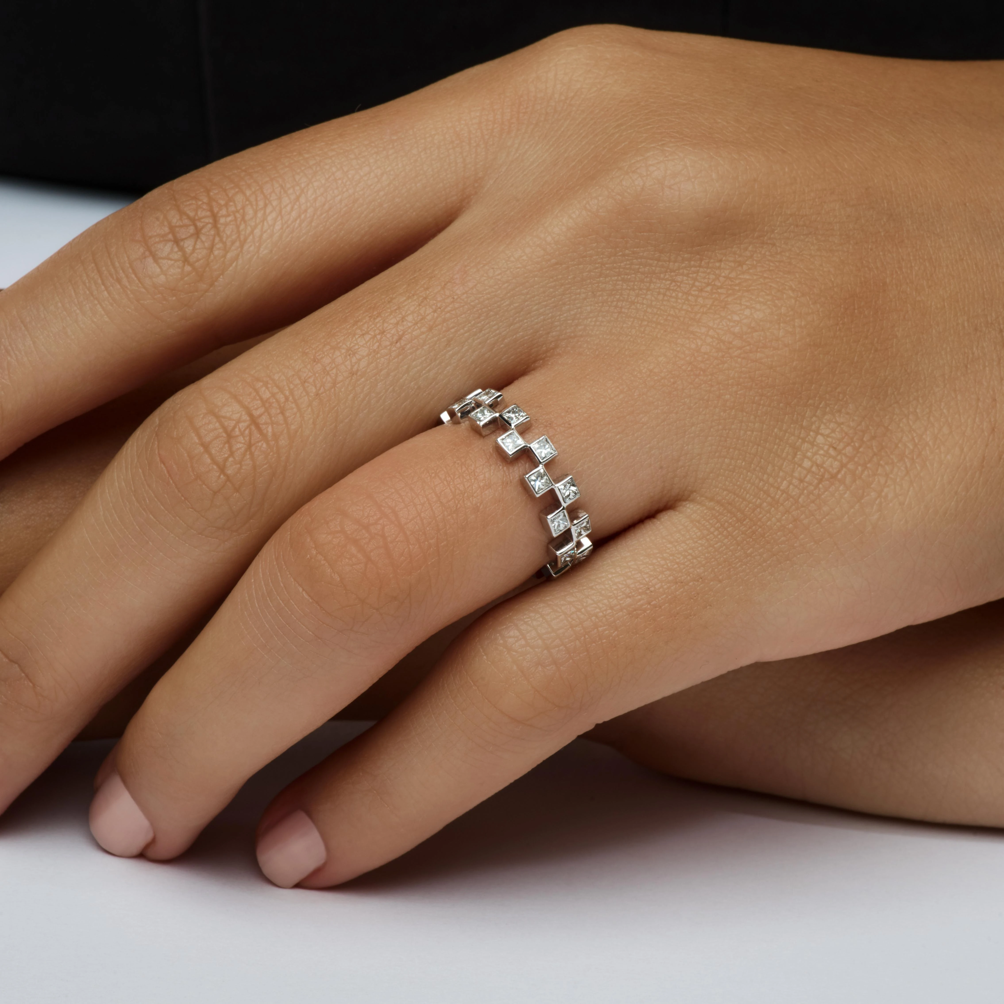 PRINCESS CUT DIAMOND ETERNITY RING