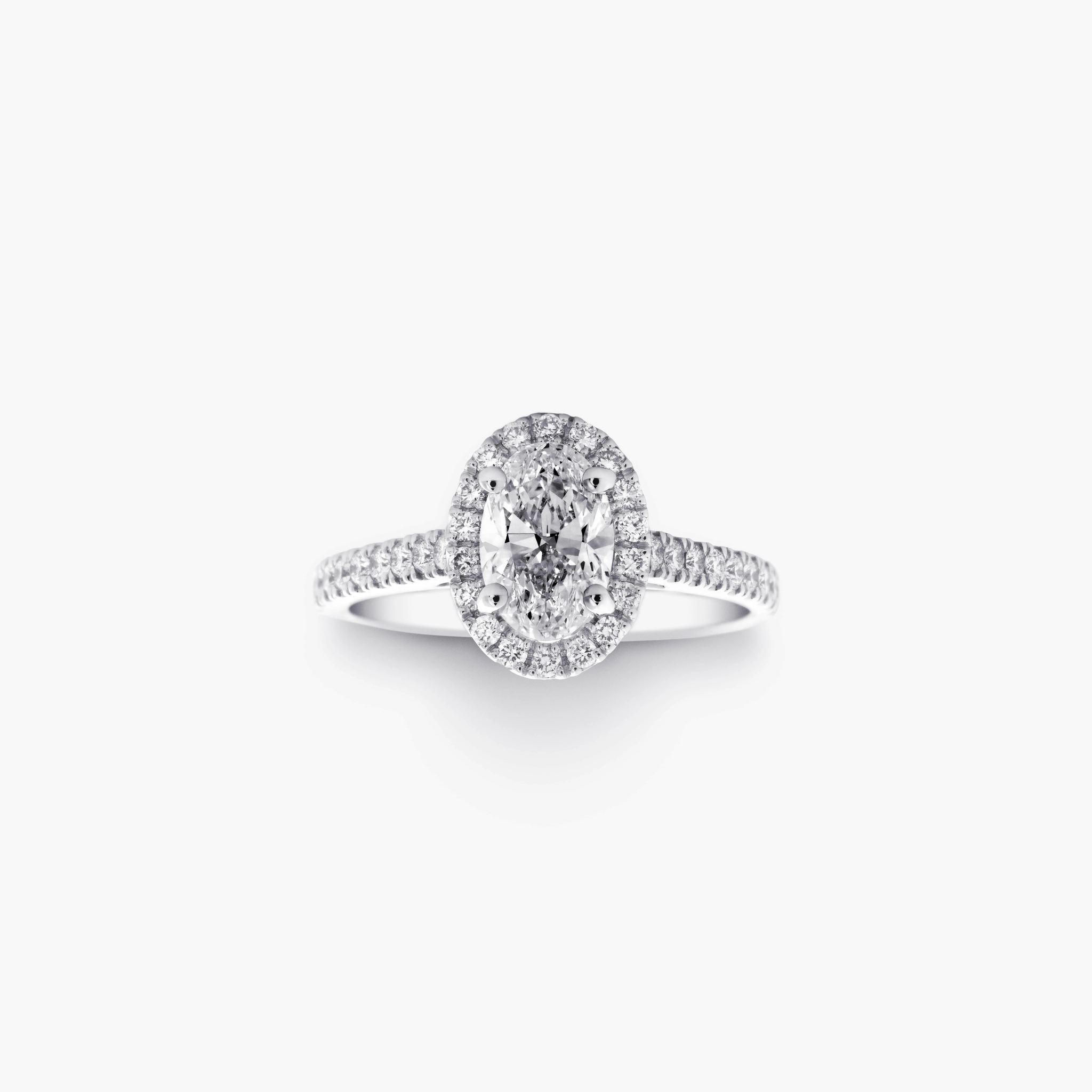 OVAL DIAMOND HALO ENGAGEMENT RING