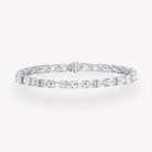 EMERALD AND OVAL DIAMOND BRACELET