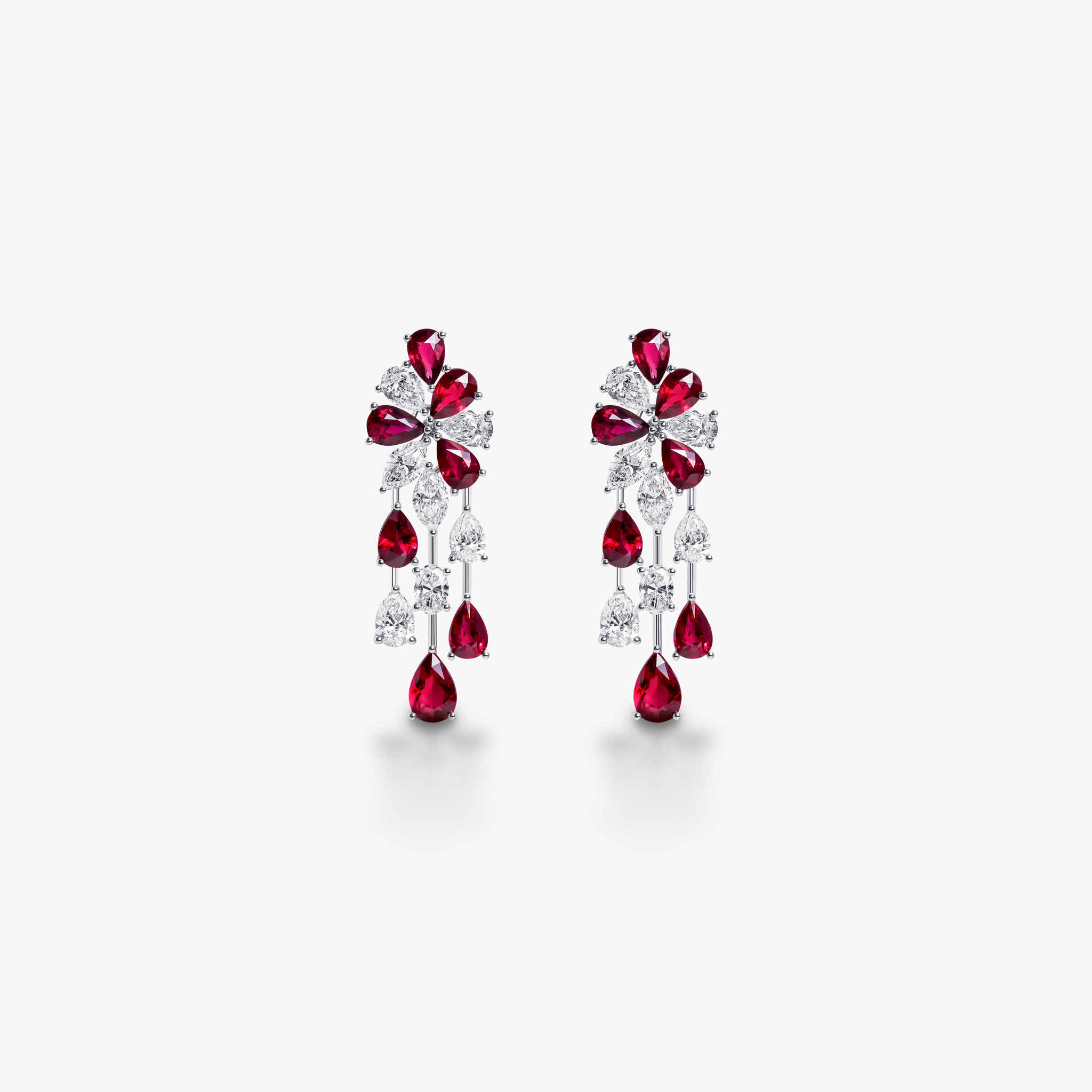 RUBY AND DIAMOND EARRINGS