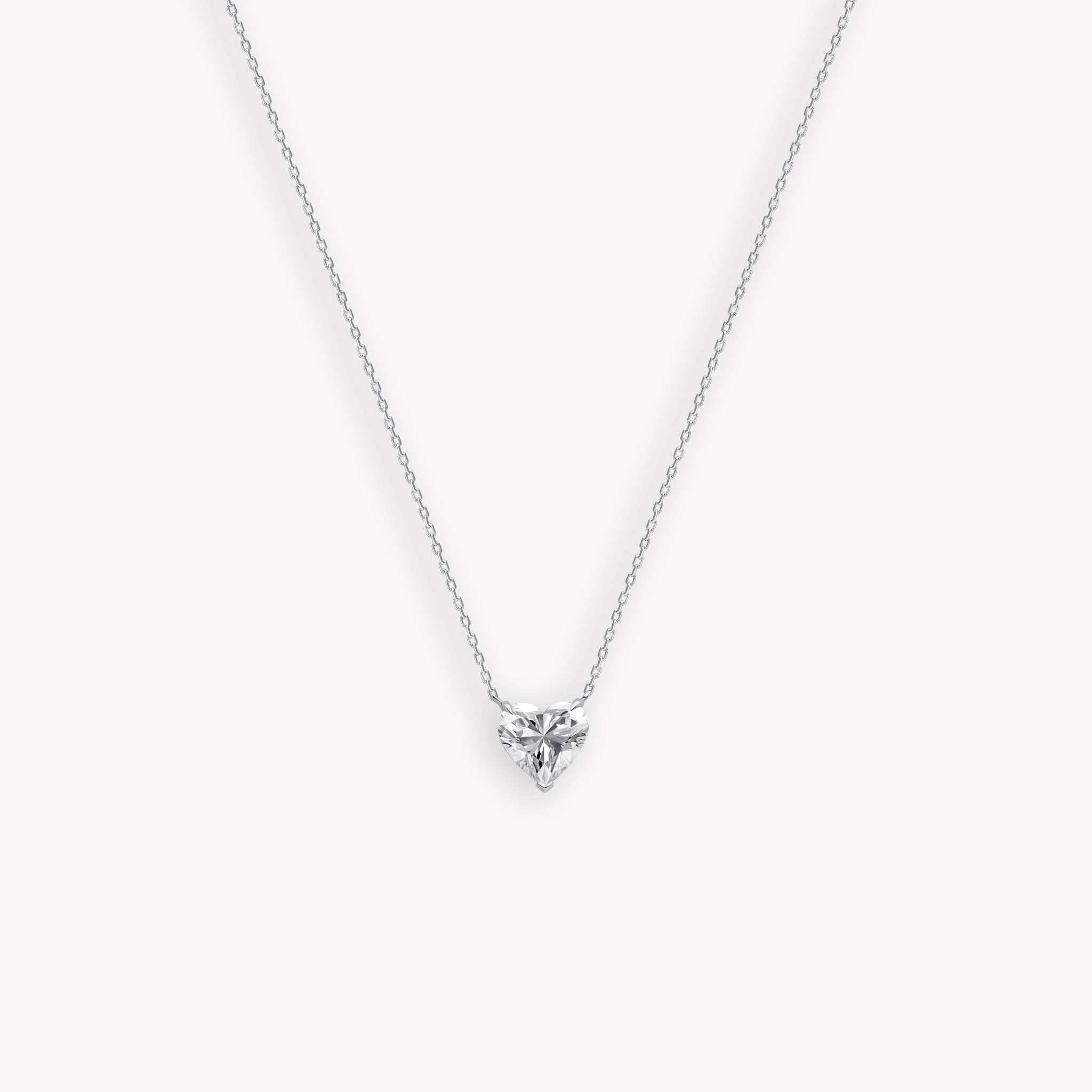 HEART-SHAPED DIAMOND PENDANT
