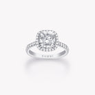 CUSHION DIAMOND HALO RING