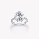 OVAL CUT PAVÉ DIAMOND RING