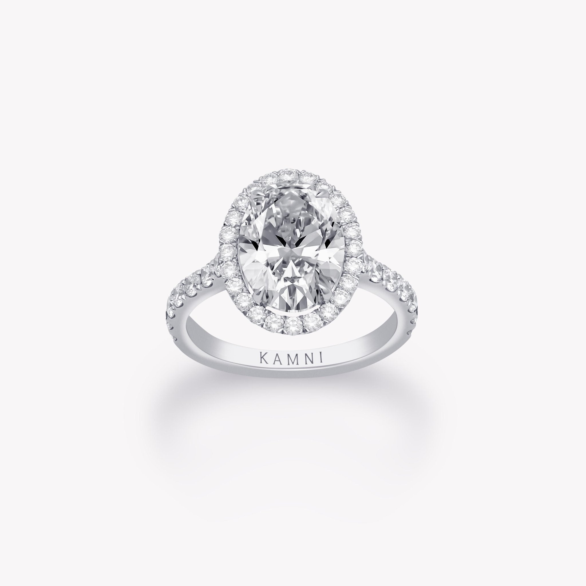 OVAL CUT PAVÉ DIAMOND RING