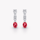 MAHENGE PINK SPINELL AND WHITE DIAMOND EARRINGS - KAMNI Jewelry