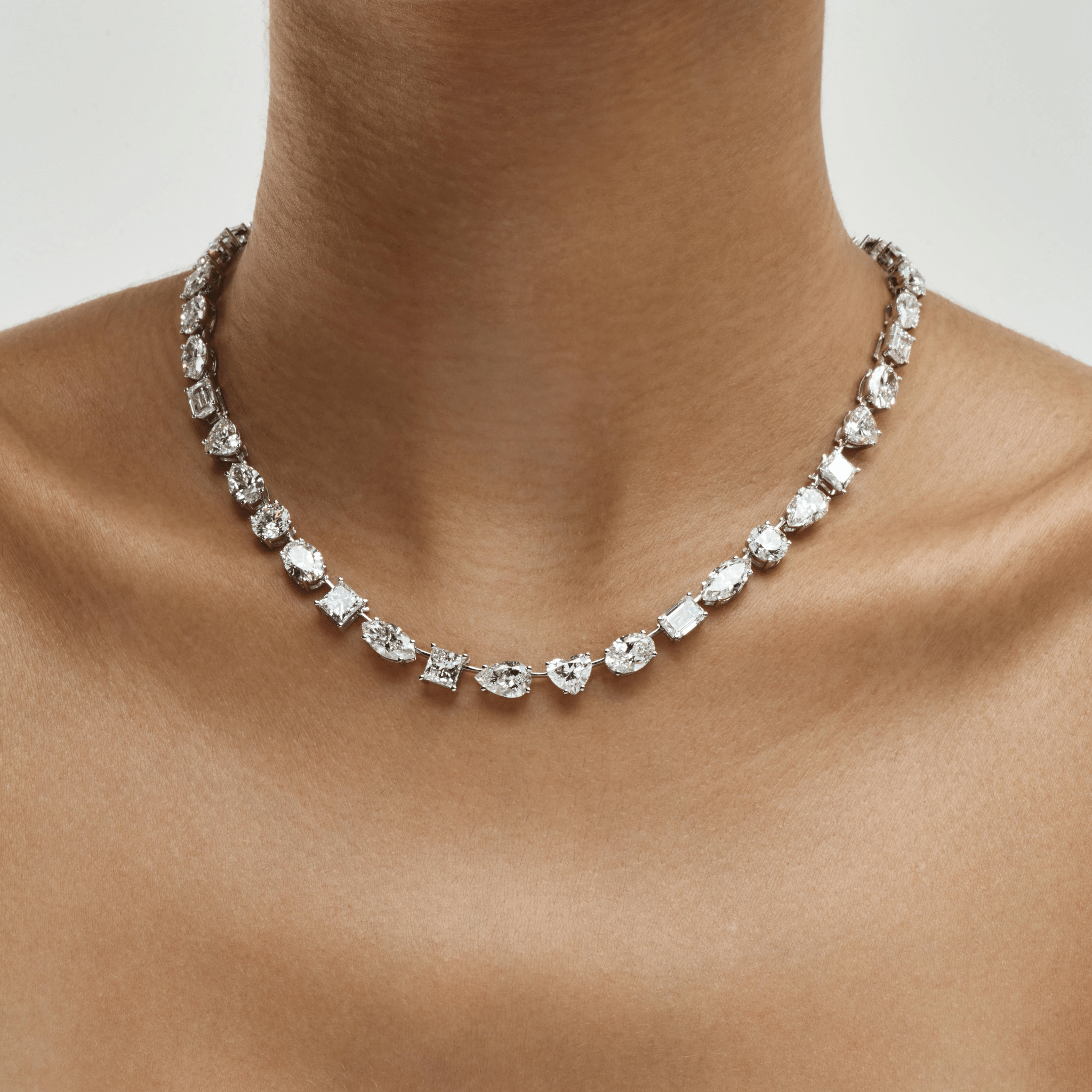 MULTI - SHAPE DIAMOND NECKLACE - KAMNI Jewelry