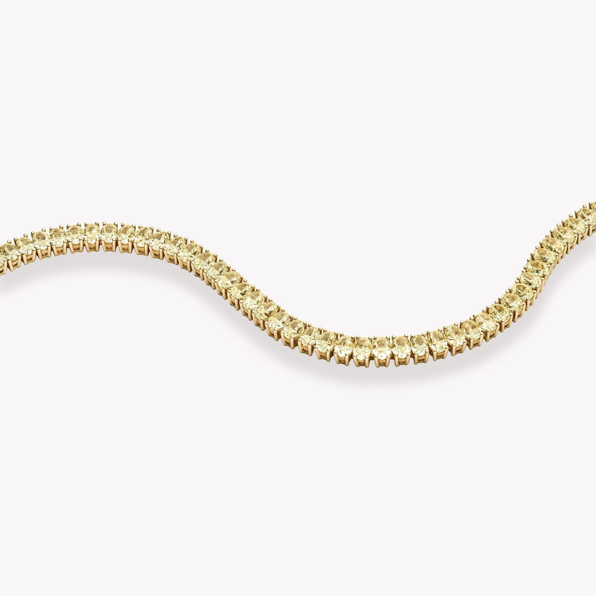 OVAL CUT YELLOW DIAMOND BRACELET - KAMNI Jewelry