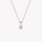 PEAR AND HEART DIAMOND PENDANT - KAMNI Jewelry