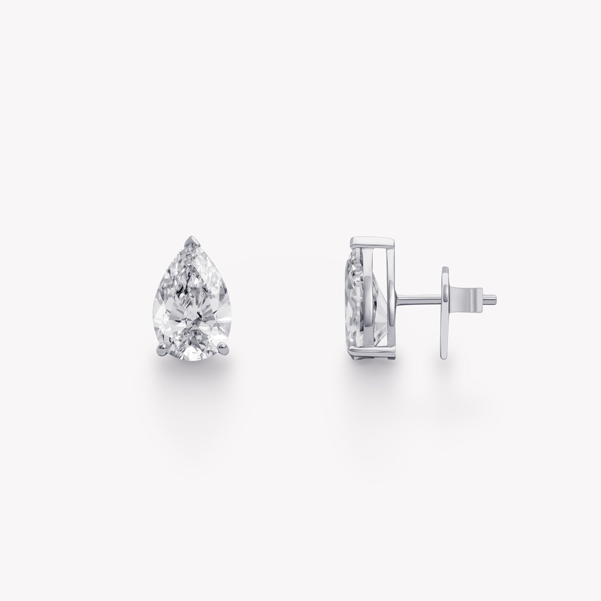 PEAR DIAMOND STUD EARRINGS - KAMNI Jewelry