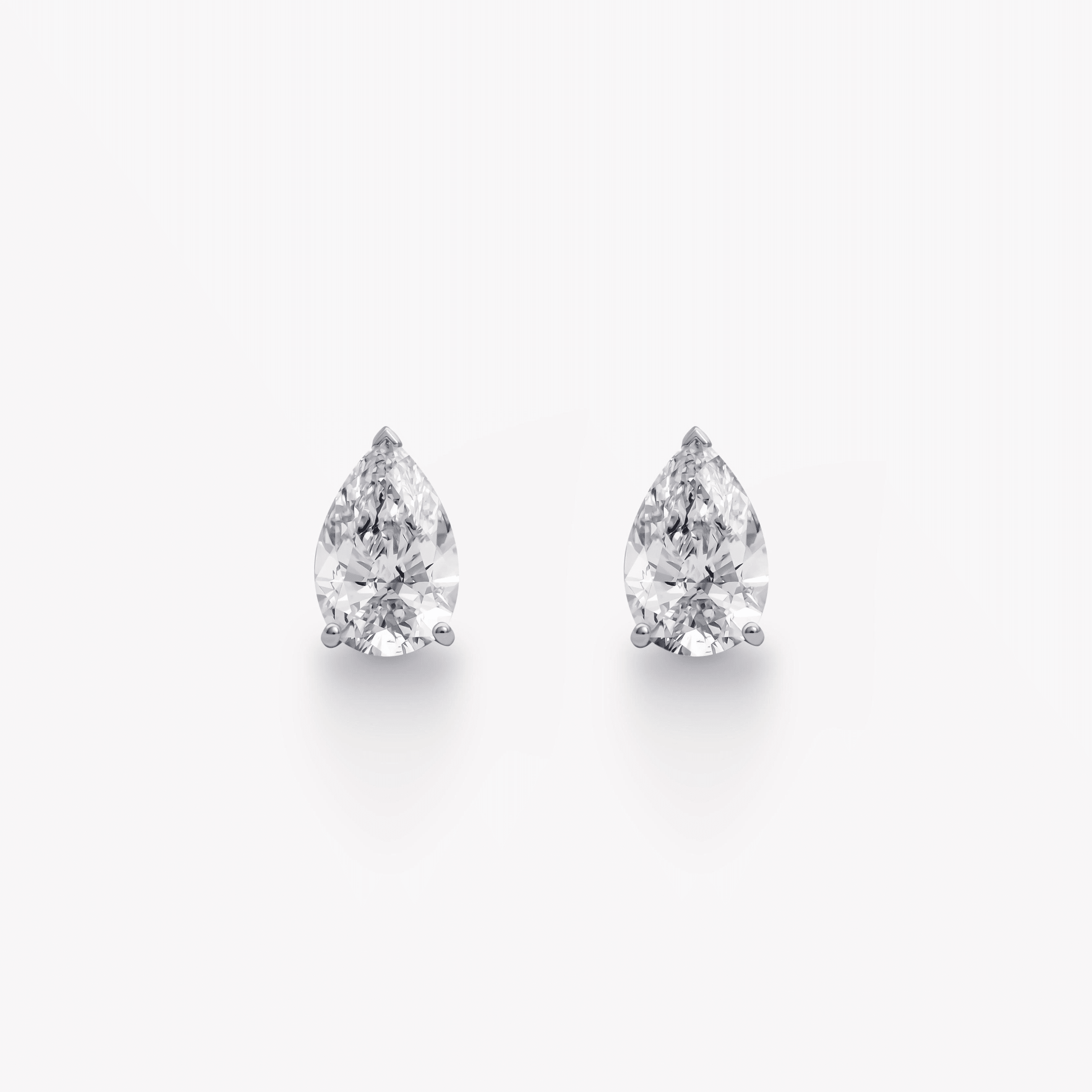 PEAR DIAMOND STUD EARRINGS - KAMNI Jewelry