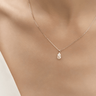 PEAR - SHAPED DIAMOND PENDANT - KAMNI Jewelry