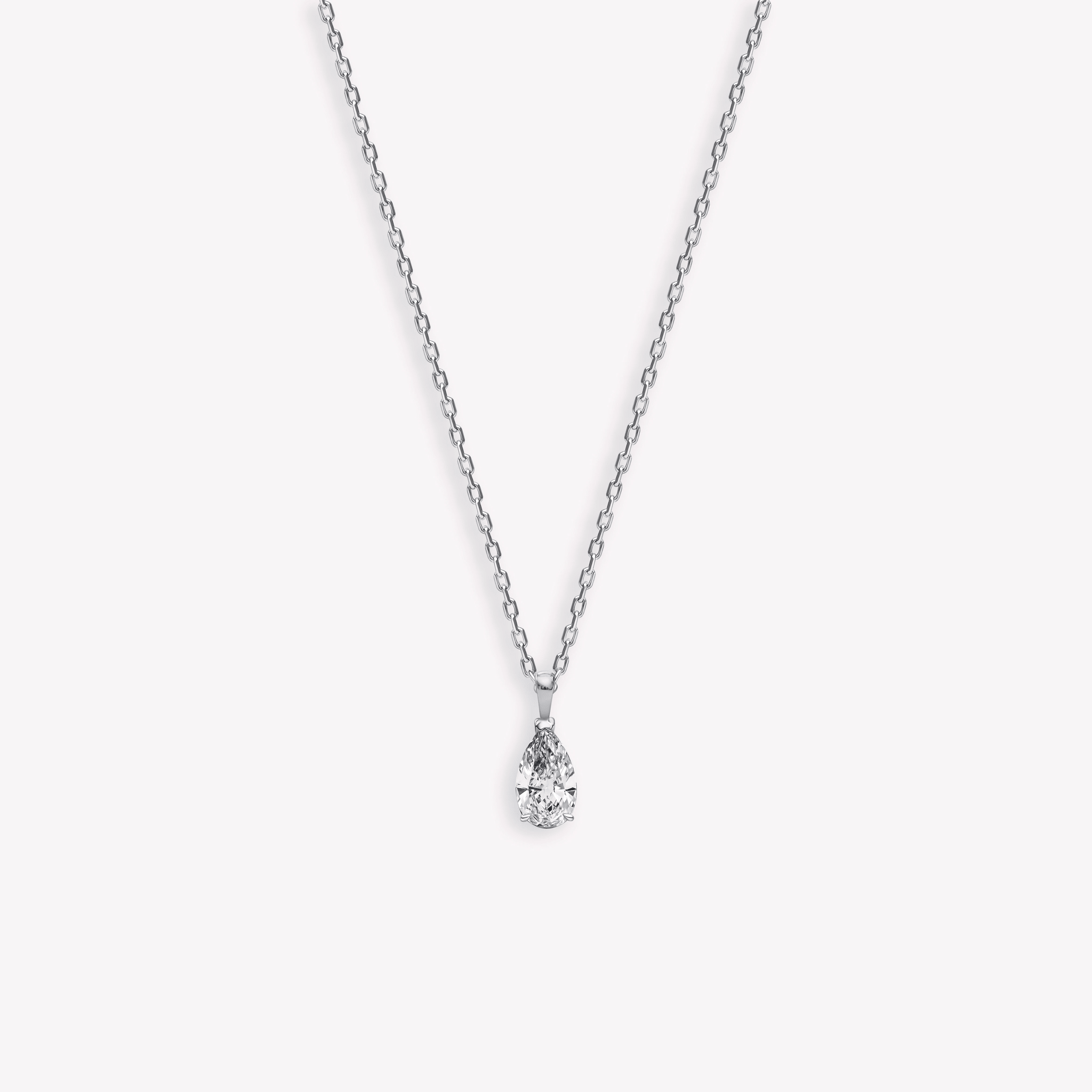 PEAR - SHAPED DIAMOND PENDANT - KAMNI Jewelry