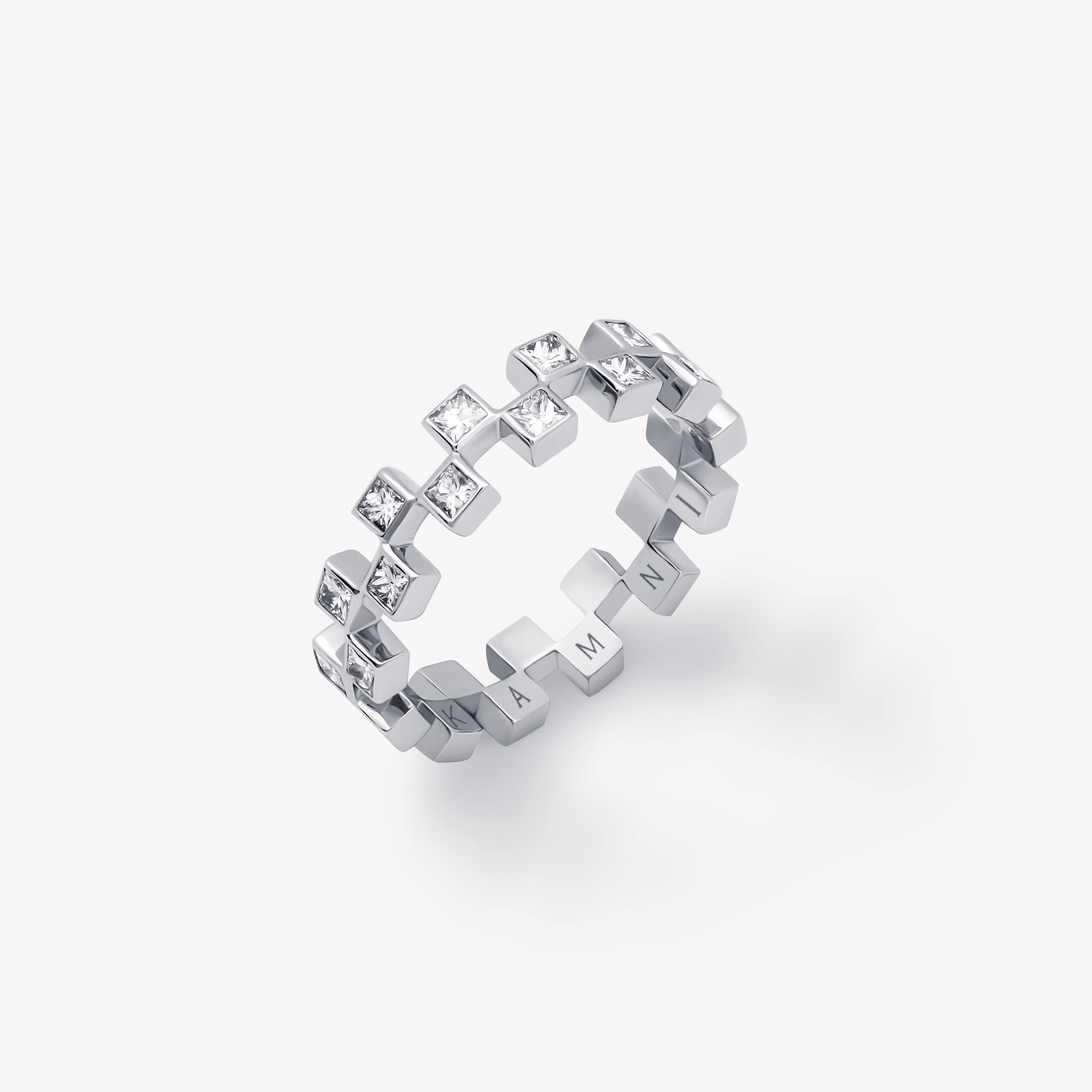 PRINCESS CUT DIAMOND ETERNITY RING - KAMNI Jewelry