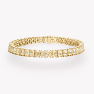 RADIANT CUT YELLOW DIAMOND BRACELET - KAMNI Jewelry