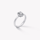 RADIANT DIAMOND HALO ENGAGEMENT RING - KAMNI Jewelry