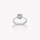RADIANT DIAMOND HALO ENGAGEMENT RING - KAMNI Jewelry