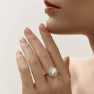 ROUND DIAMOND HALO ENGAGEMENT RING - KAMNI Jewelry