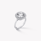 ROUND DIAMOND HALO ENGAGEMENT RING - KAMNI Jewelry