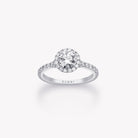 ROUND DIAMOND HALO RING - KAMNI Jewelry