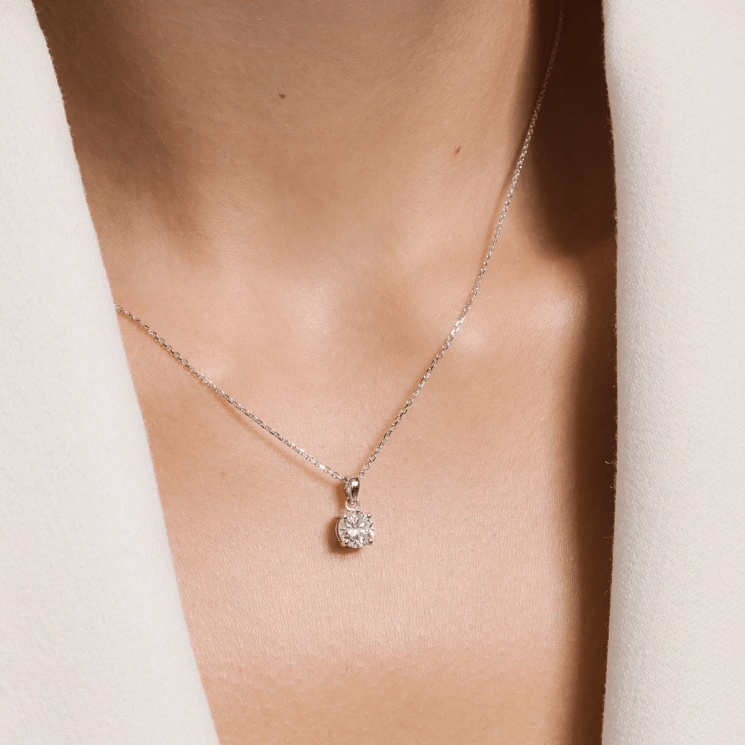 ROUND DIAMOND PENDANT - KAMNI Jewelry
