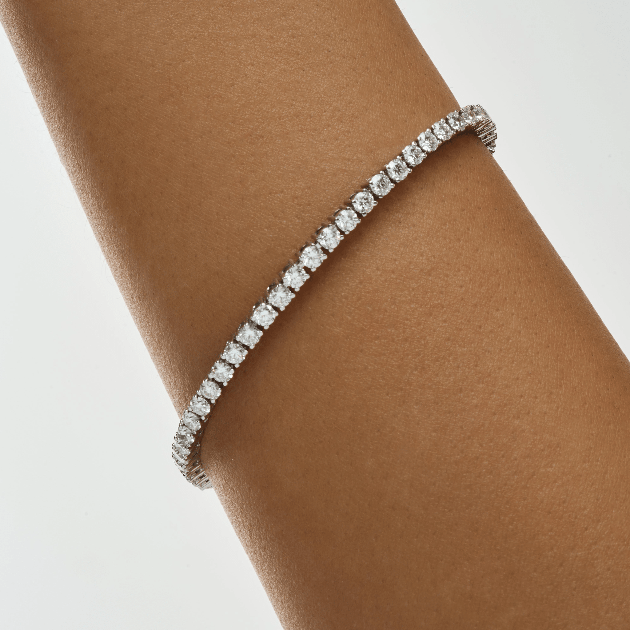 ROUND DIAMOND TENNIS BRACELET - KAMNI Jewelry