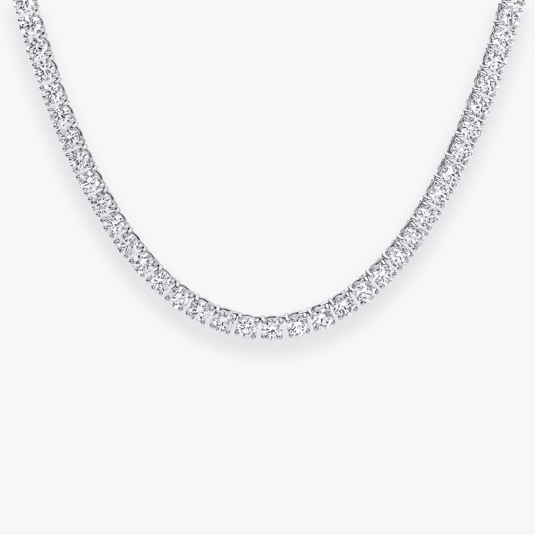 ROUND DIAMOND TENNIS NECKLACE - KAMNI Jewelry