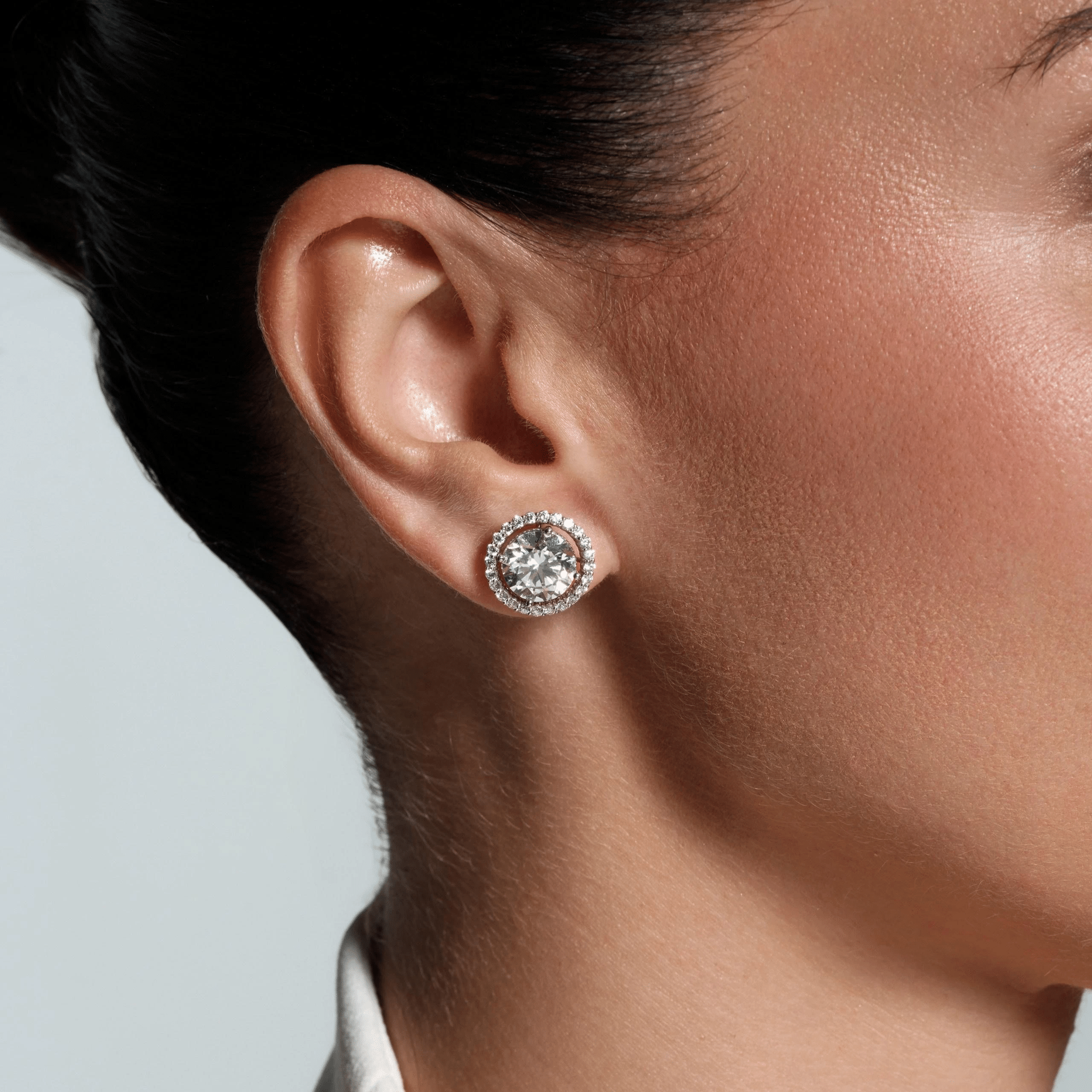ROUND DIAMOND TRANSFORMER EARRINGS - KAMNI Jewelry
